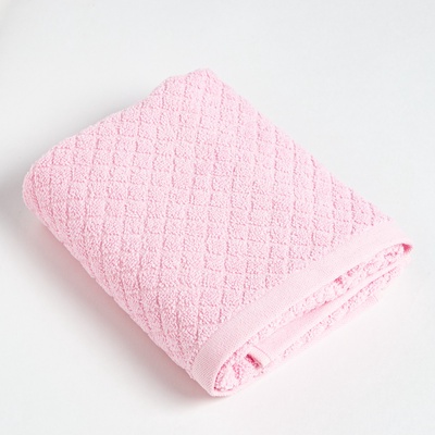 Полотенце махровое LoveLife «Минимализм» 70×120 см, 100% хлопок, 500 г/м², розовое