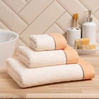 Полотенце махровое Love Life «Бриз» 70×120 см, оранжевый, 100% хл, 500 г/м² - Фото 2