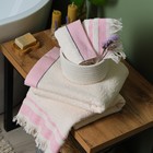 Полотенце махровое Love Life «Бриз» 70×120 см, розовый, 100% хл, 500 г/м² - Фото 6