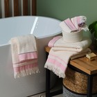 Полотенце махровое Love Life «Бриз» 70×120 см, розовый, 100% хл, 500 г/м² - Фото 9