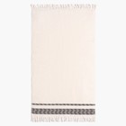 Полотенце махровое Love Life «Муссон» 30×50 см, 100% хлопок, 500 г/м², белый/чёрный - Фото 1