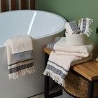 Полотенце махровое Love Life «Муссон» 30×50 см, 100% хлопок, 500 г/м², белый/чёрный - Фото 6