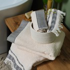 Полотенце махровое Love Life «Муссон» 30×50 см, 100% хлопок, 500 г/м², белый/чёрный - Фото 8