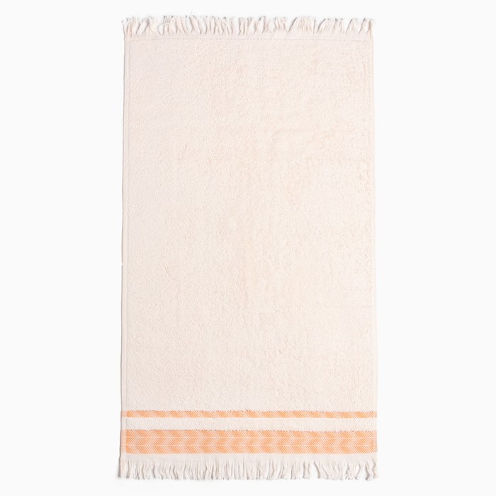 Полотенце махровое LoveLife «Муссон» 70×120 см, 100% хлопок, 500 г/м², оранжевое - Фото 1