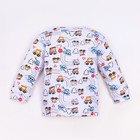 Кофта для мальчика, цвет белый/транспорт, рост 68-74 7810513