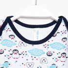 Комплект для мальчика (боди/штанишки), цвет белый/темно-синий, рост 68-74 - фото 54730049