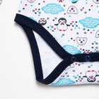 Комплект для мальчика (боди/штанишки), цвет белый/темно-синий, рост 68-74 - фото 54730050