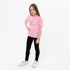 Футболка для девочки, цвет светло-розовый, рост 140 - Фото 2
