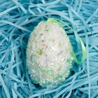 Декор  "Яйцо посыпка с блестками" набор 6 шт яйцо 6х4 см  МИКС - Фото 3