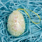 Декор  "Яйцо посыпка с блестками" набор 6 шт яйцо 6х4 см  МИКС - Фото 4