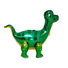 Шар фольгированный 25" «Динозавр брахиозавр», цвет зелёный, под воздух - фото 318840543
