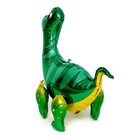 Шар фольгированный 25" «Динозавр брахиозавр», цвет зелёный - Фото 3