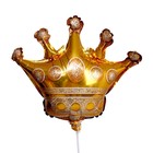 Шар фольгированный 15" «Корона», цвет золотой - фото 318840550