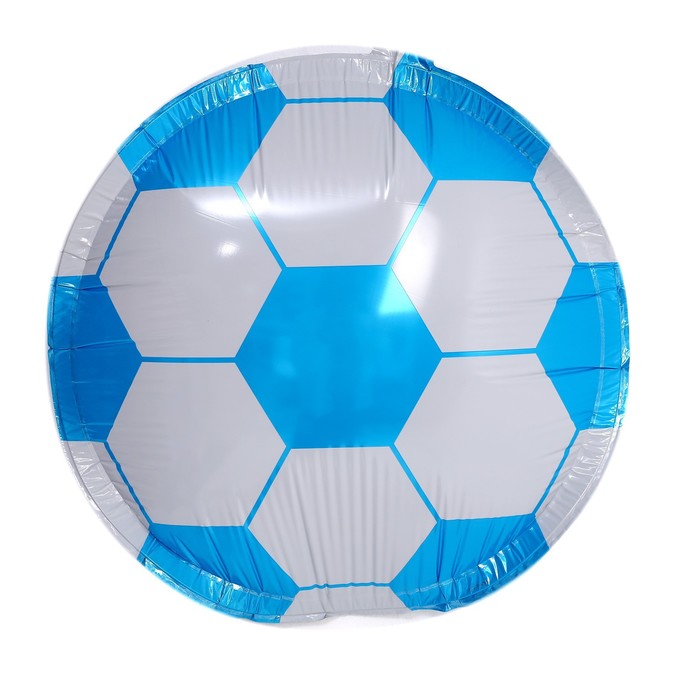 Парящий шар «Футбольный мяч», 45 см, цвет синий - Фото 1