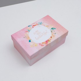 

Подарочная коробка "Цветы", 15 х 9,5 х 6 см