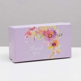 Подарочная коробка "Цветы", 12 х 6,5 х 4 см
