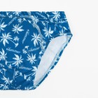 Плавки купальные для мальчика, цвет тёмно-синий/пальмы, рост 104 см - Фото 2