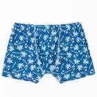 Плавки купальные для мальчика, цвет тёмно-синий/пальмы, рост 98 см - фото 321329688