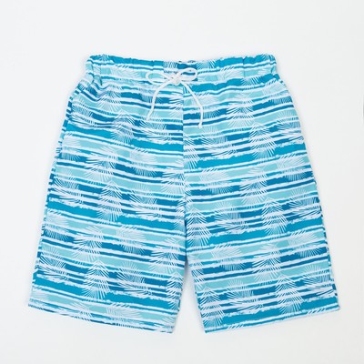 Плавки-шорты для мальчика, цвет бирюзовый, рост 134 см