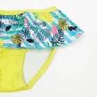 Купальник раздельный для девочки, цвет желтый/фрукты, рост 110 см - фото 45699083