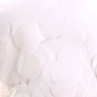 Конфетти для декора, глянцевый, диаметр 2 см, 100 гр, цвет белый - Фото 2