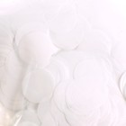 Конфетти для декора, глянцевый, диаметр 2 см, 200 гр, цвет белый - Фото 2