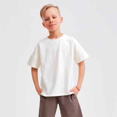 Шорты бермуды для мальчика MINAKU: Cotton collection коричневые, рост 116 см