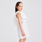 Платье для девочки MINAKU: Cotton Collection цвет белый, рост 140 - Фото 2