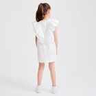 Платье для девочки MINAKU: Cotton Collection цвет белый, рост 140 - Фото 3