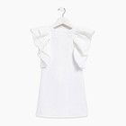 Платье для девочки MINAKU: Cotton Collection цвет белый, рост 140 - Фото 6