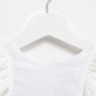 Платье для девочки MINAKU: Cotton Collection цвет белый, рост 140 - Фото 7