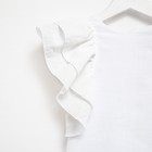 Платье для девочки MINAKU: Cotton Collection цвет белый, рост 140 - Фото 8