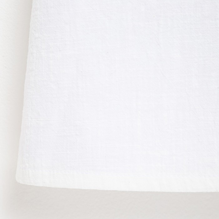 Платье для девочки MINAKU: Cotton Collection цвет белый, рост 140 - фото 1907422618