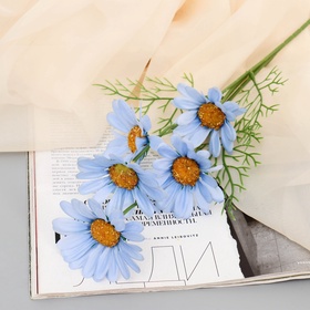 Цветы искусственные «Арктотис», d=3.5 см, h=35 см, голубые (комплект 2 шт)