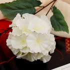 Цветы искусственные "Гортензия Розита" 60 см, белый - фото 809221293