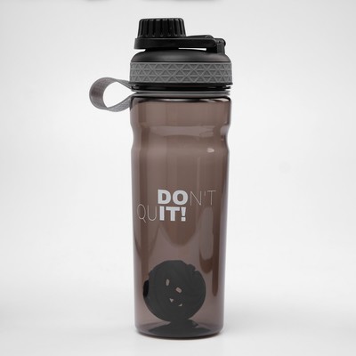 Шейкер спортивный для коктейлей, спортивного питания, 800 мл, Don`t quit, 25×8 см