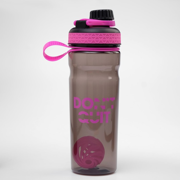 Шейкер спортивный для коктейлей Don`t quit, 800 мл, 25×8 см - Фото 1
