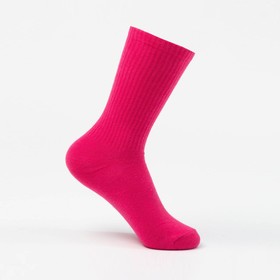 Носки неон, цвет розовый, размер 23-25