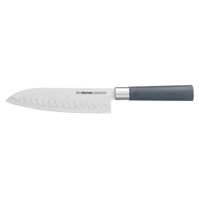 Нож Сантоку Nadoba Haruto, с углублениями, 17.5 см - Фото 1