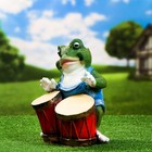 Садовая фигура "Лягушка с барабаном" 30х24х21см - Фото 2