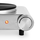 Плитка электрическая Kitfort КТ-151, 1500 Вт, 1 конфорка, серебристая 7810942 - фото 16462821