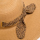 Шляпа женская MINAKU "Leopard" цвет бежевый, р-р 56-58 - Фото 7