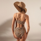 Шляпа женская MINAKU Leopard с лентой, бежевая, размер 56-58 - Фото 3