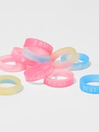 Кольцо силиконовое с надписью «Светоотражающее», набор 10 шт., МИКС - фото 64153460