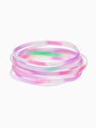 Силиконовый браслет «Светящийся», набор 10 шт. МИКС, 6 см 7461892