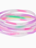 Силиконовый браслет «Светящийся», набор 10 шт. МИКС, 6 см 7461892