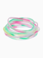 Силиконовый браслет «Светящийся», набор 10 шт. МИКС, 6 см 7461892