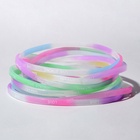 Силиконовый браслет «Светящийся» романтика, набор 10 шт., цвет МИКС, 6 см - Фото 3