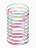 Силиконовый браслет «Светящийся», радость, набор 10 шт. цвет МИКС, 6 см - Фото 1