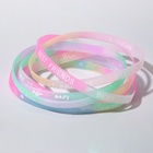 Силиконовый браслет «Светящийся» радость, набор 10 шт., цвет МИКС, 6 см - Фото 2